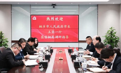 桐鄉(xiāng)市委副書記、市長王堅一行蒞臨桐昆調(diào)研