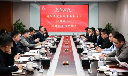 浙江省發(fā)改委黨組成員、副主任張曙明一行蒞臨桐昆調(diào)研